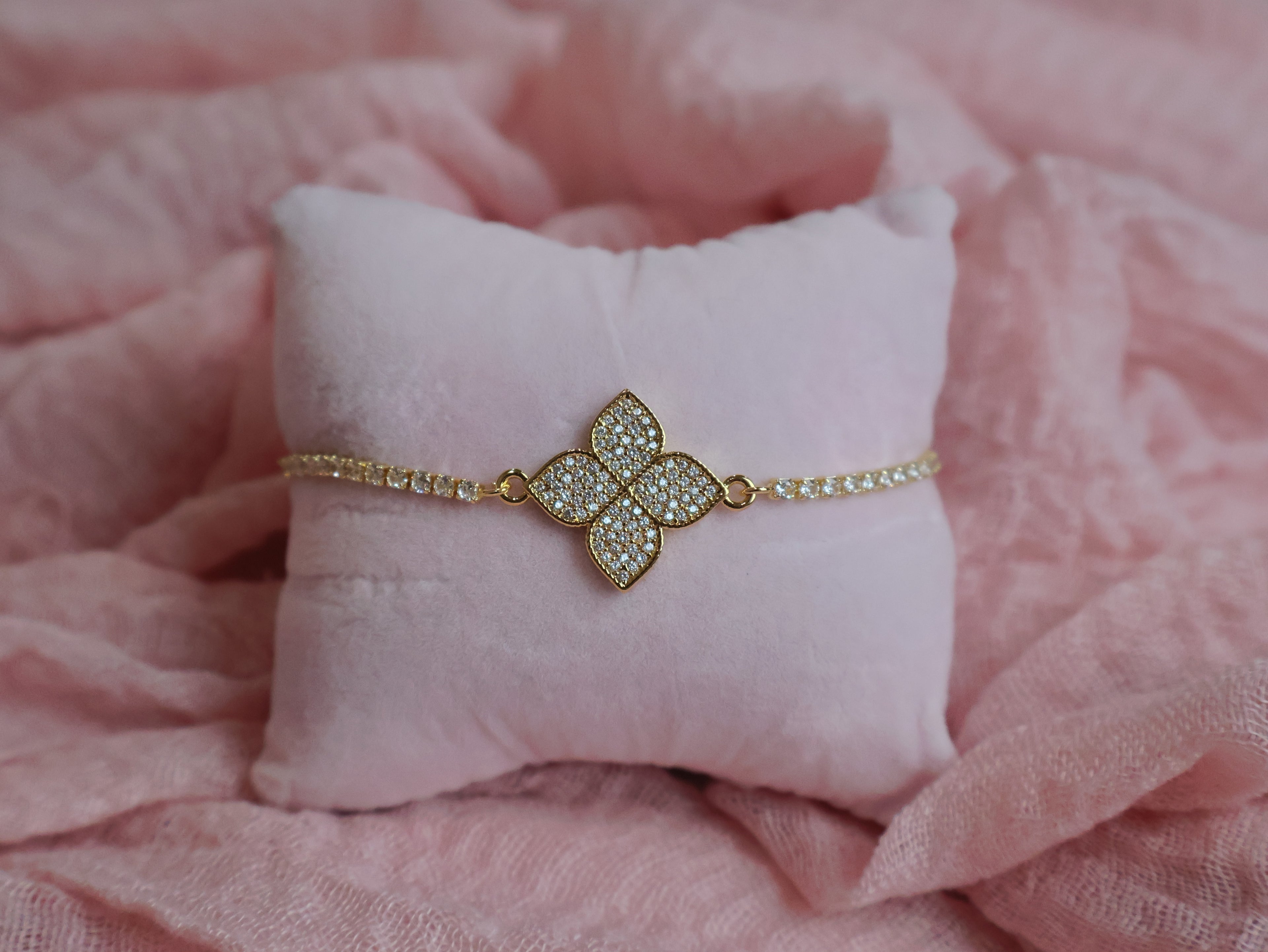 Adjustable Diamond Flower